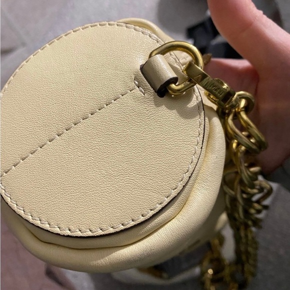 MANU ATELIER- Leather Mini Cylinder Hobo Bag 
Ivory - EUC - Picture 5 of 5
